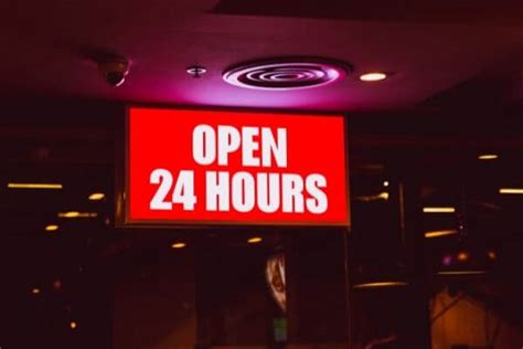 to 8 p. . Convenience store open 24 hours